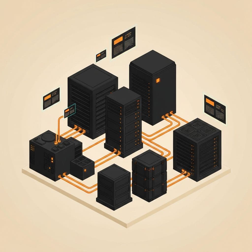 Isometric view of MIMIC's avatar memory infrastructure